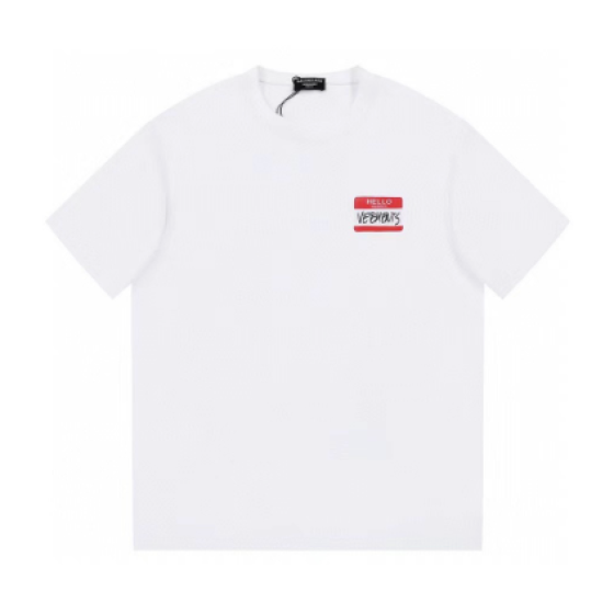 Balenciaga, adidas, and Vetements collaborated on a printed short-sleeved shirt.